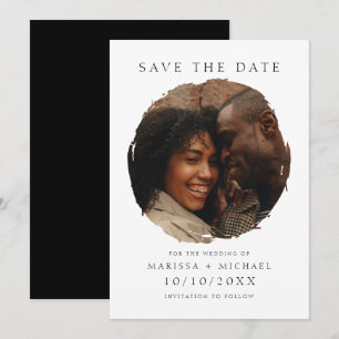 Reserva La Fecha Boda de fotografía de una pareja moderna y elegant