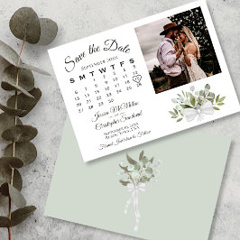 Reserva La Fecha Boda de fotografía del calendario de ecología de e