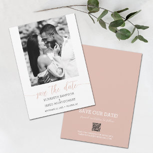 Reserva La Fecha Boda de fotografía Dusty Pink