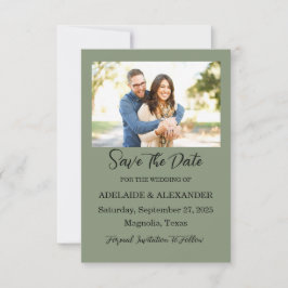 Reserva La Fecha Boda de fotografía forestal de Woodland Green