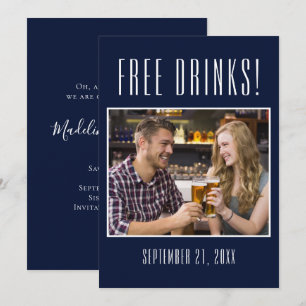 Reserva La Fecha Boda De Fotografía Gratuita De Bebidas Gratuitas A