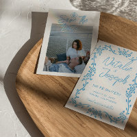 Boda de fotografía mediterráneo con mano azul de I