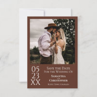 Boda de fotografía minimalista simple marrón moder