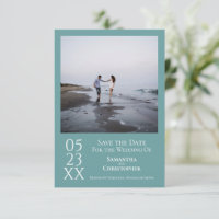 Boda de fotografía Minimalista Verde azulada moder