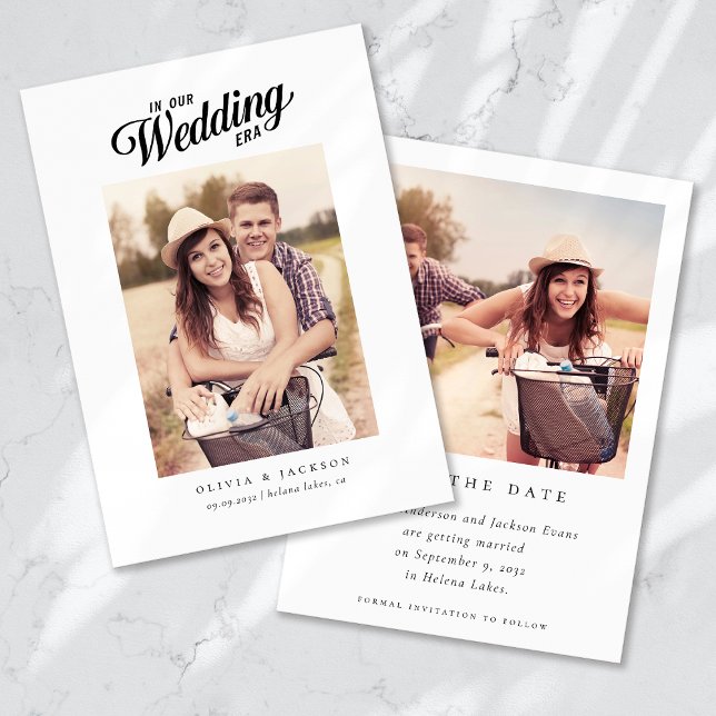 Reserva La Fecha Boda de fotografía moderna con escritura caligráfi (Subido por el creador)