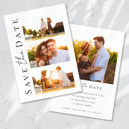 Reserva La Fecha Boda de fotografía moderna con escritura caligráfi