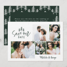 boda de fotografía multifoto de estilo rústico mín