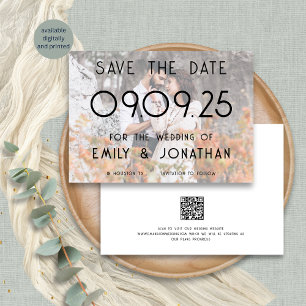 Reserva La Fecha Boda de fotografía Personalizado de fondo moderno
