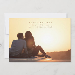 Reserva La Fecha Boda de fotografía simple y elegante