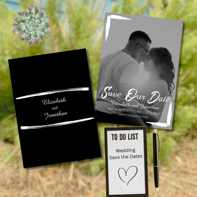 Reserva La Fecha Boda de fotografías completas de cuadros blancos y (Subido por el creador)