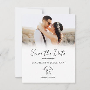 Reserva La Fecha Boda de fotografías de escritura simple y moderna