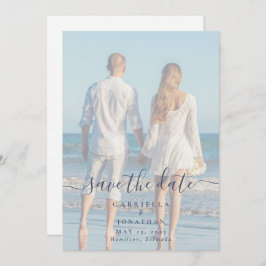 Reserva La Fecha Boda de fotografías manuscritas modernas