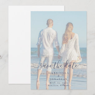 Reserva La Fecha Boda de fotografías manuscritas modernas