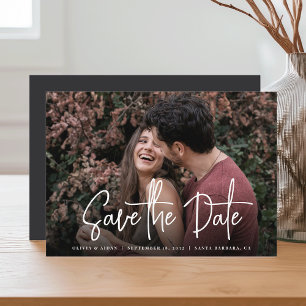 Reserva La Fecha Boda de fotografías manuscritas modernas