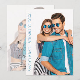 Reserva La Fecha Boda de fotos con guión casual Guardar la fecha