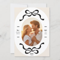 Boda de fotos de Black Cream RIBBONS y Bows