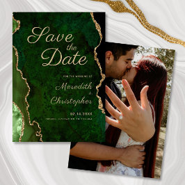 Reserva La Fecha Boda de fotos del Green Agate Save the Date