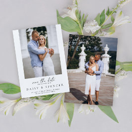 Reserva La Fecha Boda de fotos en blanco y negro clásico