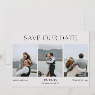 Reserva La Fecha boda de fotos minimalista moderna