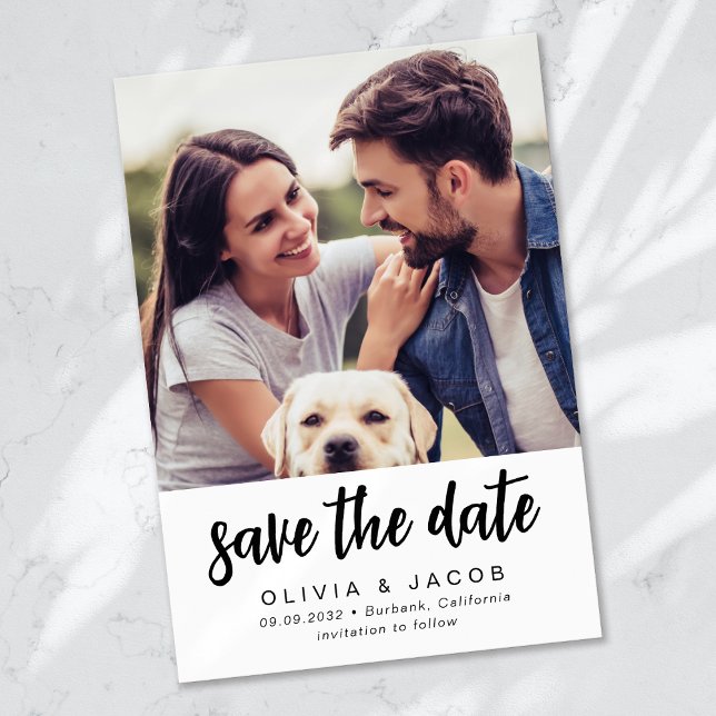 Reserva La Fecha Boda de Fotos Minimalista Moderna (Subido por el creador)