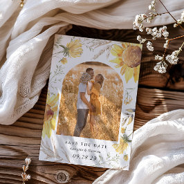 Reserva La Fecha Boda de girasol de verano tardío