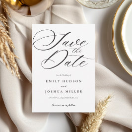 Reserva La Fecha Boda de guiones elegante y moderno