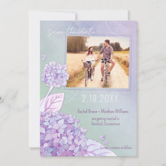 Reserva La Fecha Boda de Hydrangeas por la noche. Foto Save the Dat