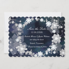 Reserva La Fecha Boda de invierno de Wreath Glam con joyas salva la