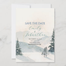 Boda de invierno en la montaña brumosa - Save the 