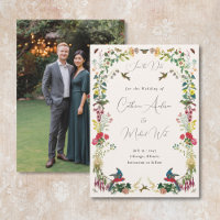 Boda de Jardín de Colibríes Vintage Botánico