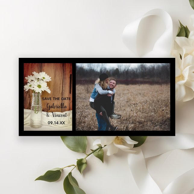 Reserva La Fecha Boda de la fábrica de botellas de White Daisies Gu (Subido por el creador)