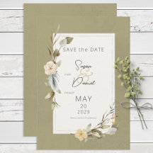 Boda de la franja del marco floral del Boho seco