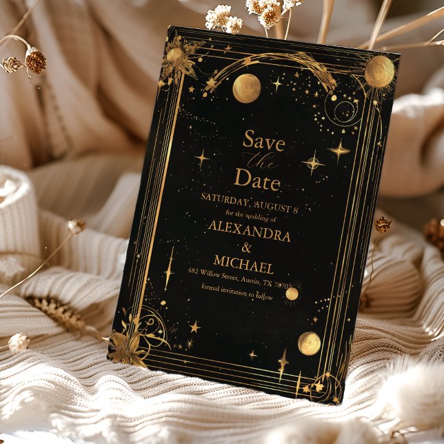 Reserva La Fecha Boda de la Luna de los Estrellas Negros Celestiale (Subido por el creador)