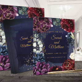 Reserva La Fecha Boda de la Marina Borgoña Salva La Fecha