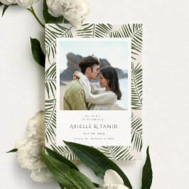 Reserva La Fecha Boda de la Palm acuática moderna de Areca