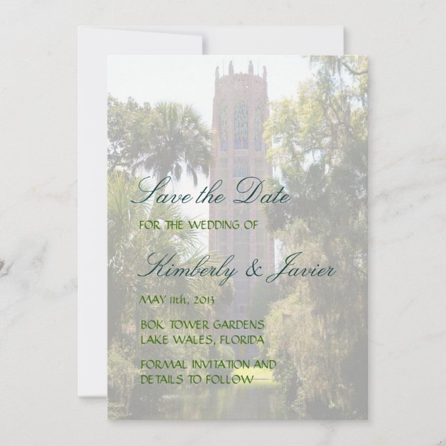 Reserva La Fecha Boda de la Torre de Oro (Anverso)