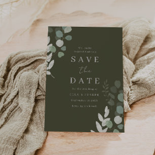Reserva La Fecha Boda de Lujo: Boda de Verde Oliva Divino