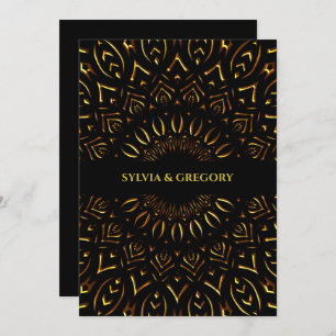 Reserva La Fecha Boda de lujo tradicional Art Deco étnico elegante