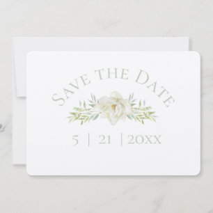 Reserva La Fecha Boda de Magnolia Blanca Save the Date