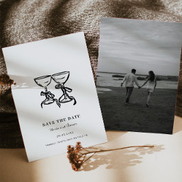 Reserva La Fecha Boda de mano moderna salva la fecha