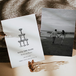 Reserva La Fecha Boda de mano moderna salva la fecha