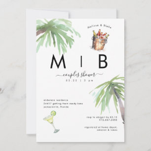 Reserva La Fecha Boda de Margaritas Tropicales y Parejas de Cerveza
