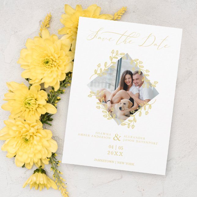 Reserva La Fecha Boda de Moda fotográfica elegante de Diamante Dora (Subido por el creador)