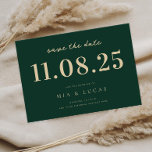 Reserva La Fecha Boda De Moda Mínima Fecha No Foto Guardar La Fecha<br><div class="desc">Personalice esta boda mínima de diseño de moda para guardar la fecha con todos sus detalles.</div>