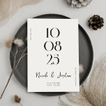 Reserva La Fecha Boda de Moda simple y moderna<br><div class="desc">Bodas modernas ahorran la fecha con un elegante diseño de moda y estilo minimalista.</div>