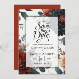 Reserva La Fecha Boda de Moody Rustic Fall