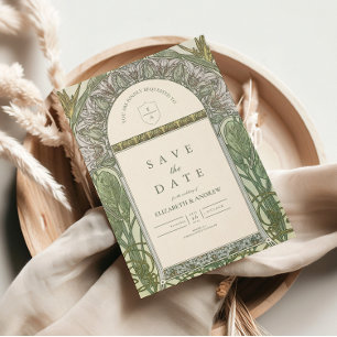 Reserva La Fecha Boda de Olive Art Nouveau