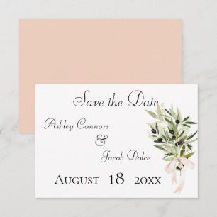 Reserva La Fecha Boda de Olive Branch Bouquets