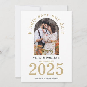 Reserva La Fecha Boda de oro de fotografía de arte moderno