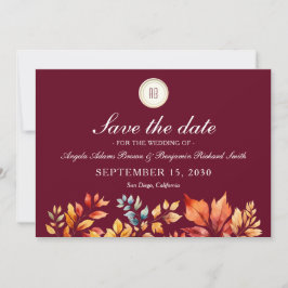 Reserva La Fecha Boda de Otoño Fotografía